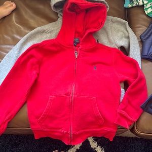 Polo Ralph Lauren cotton hoodies and matching pans.